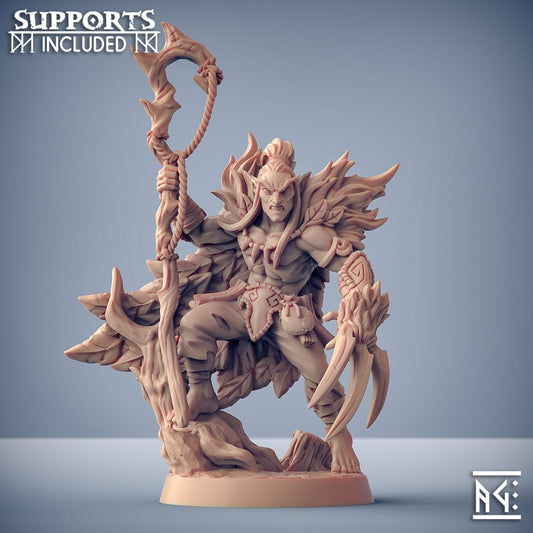 3D Printed Artisan Guild Uldar the Shapeshifter Deepwood Alfar Set 28mm 32mm - 3D Printing Boss 