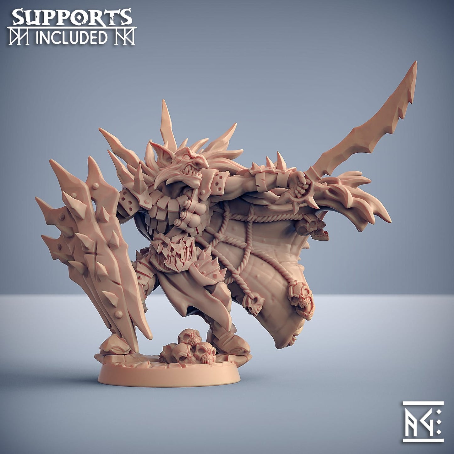3D Printed Artisan Guild Uzgrot Razorcloak Blackrazor Hobgoblins 28mm 32mm - 3D Printing Boss 