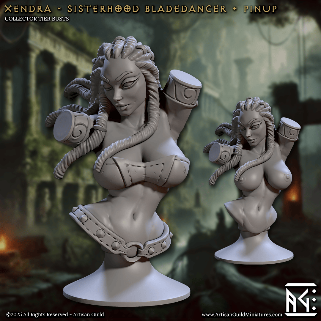 3D Printed Artisan Guild Veiled Sisterhood Bust Set 28mm 32mm - 3D Printing Boss 