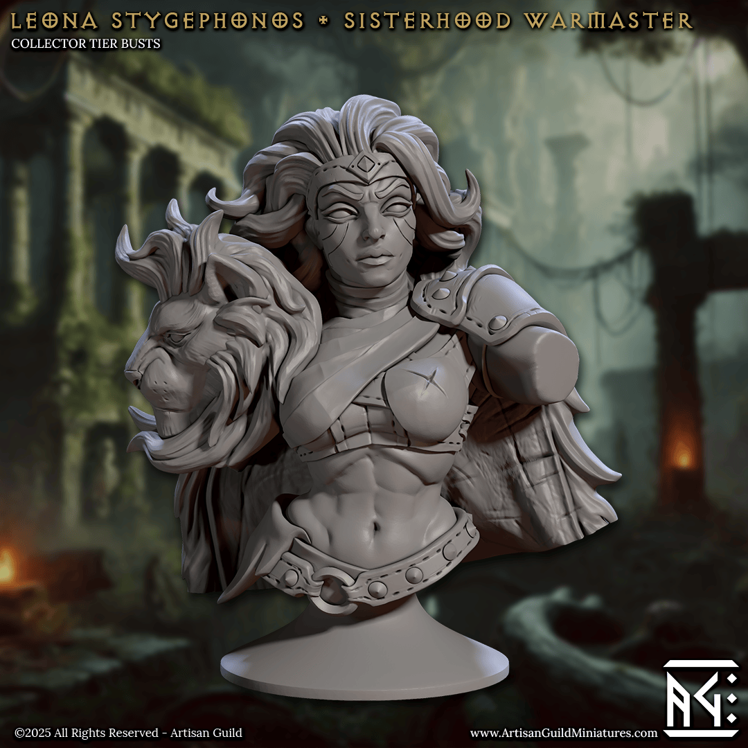 3D Printed Artisan Guild Veiled Sisterhood Bust Set 28mm 32mm - 3D Printing Boss 