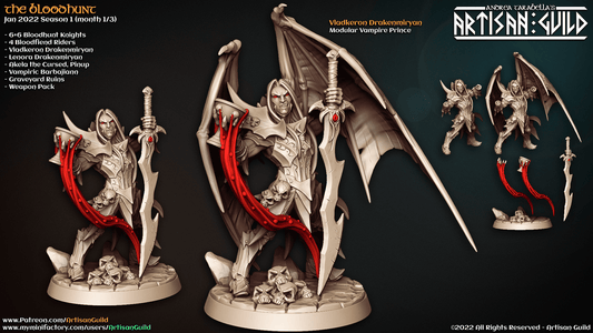 3D Printed Artisan Guild Vladkeron Drakenmiryan The Bloodhunt 28mm 32mm - 3D Printing Boss 