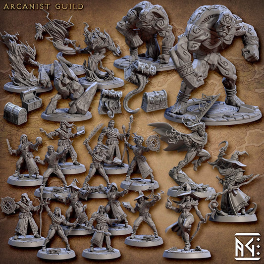 3D Printed Artisan Guild Volrunax Runebeard - The Guildmaster Arcanists Guild 28mm 32mm - 3D Printing Boss 
