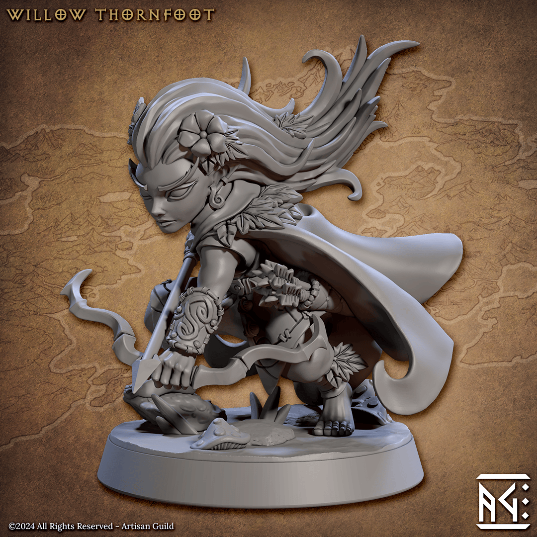 3D Printed Artisan Guild Willow Thornfoot Deeproot Lurikeen Set 28mm 32mm - 3D Printing Boss 