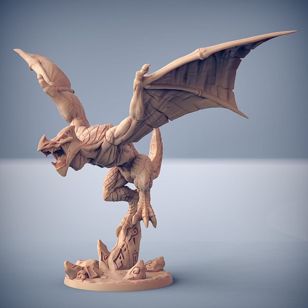 3D Printed Artisan Guild Xoltoa on Sky Terror Goldmaw Lizard Prince Lizards Set 28mm 32mm - 3D Printing Boss 