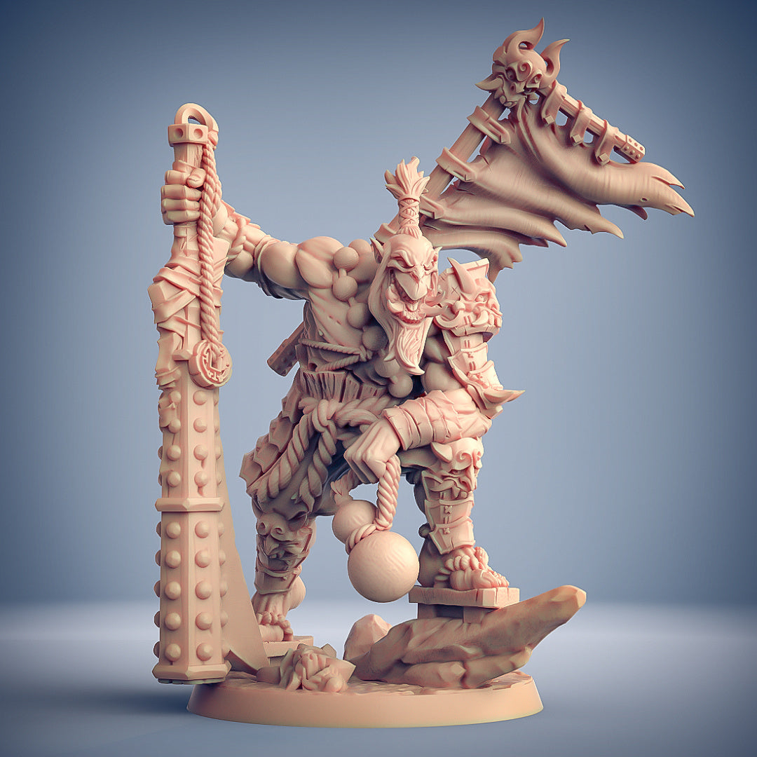 3D Printed Artisan Guild Yoshigruzu the Clan Leader Oni Clan 28mm 32mm - 3D Printing Boss 