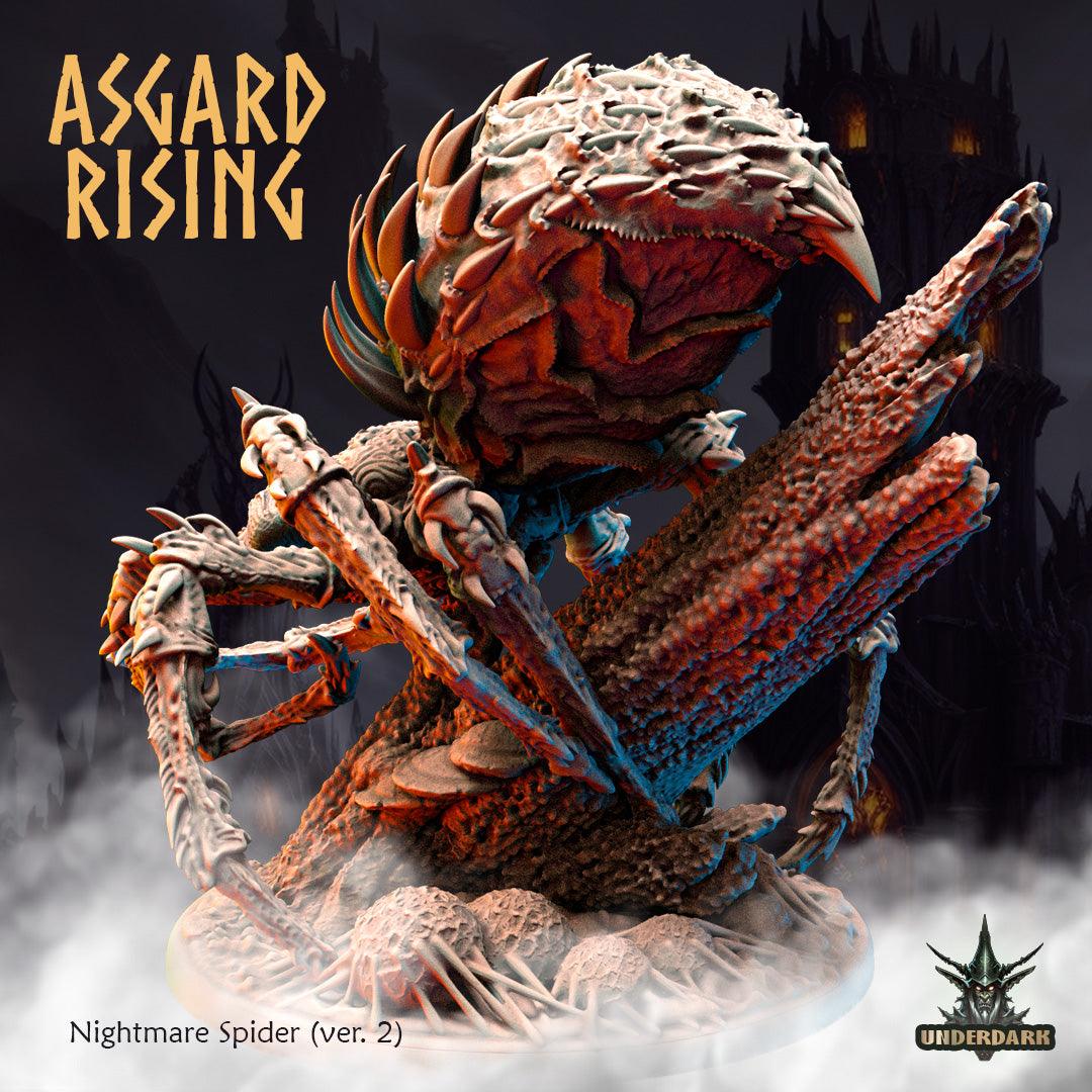 3D Printed Asgard Nightmare Spider Version 2 28 32 mm Wargaming DnD - 3D Printing Boss 
