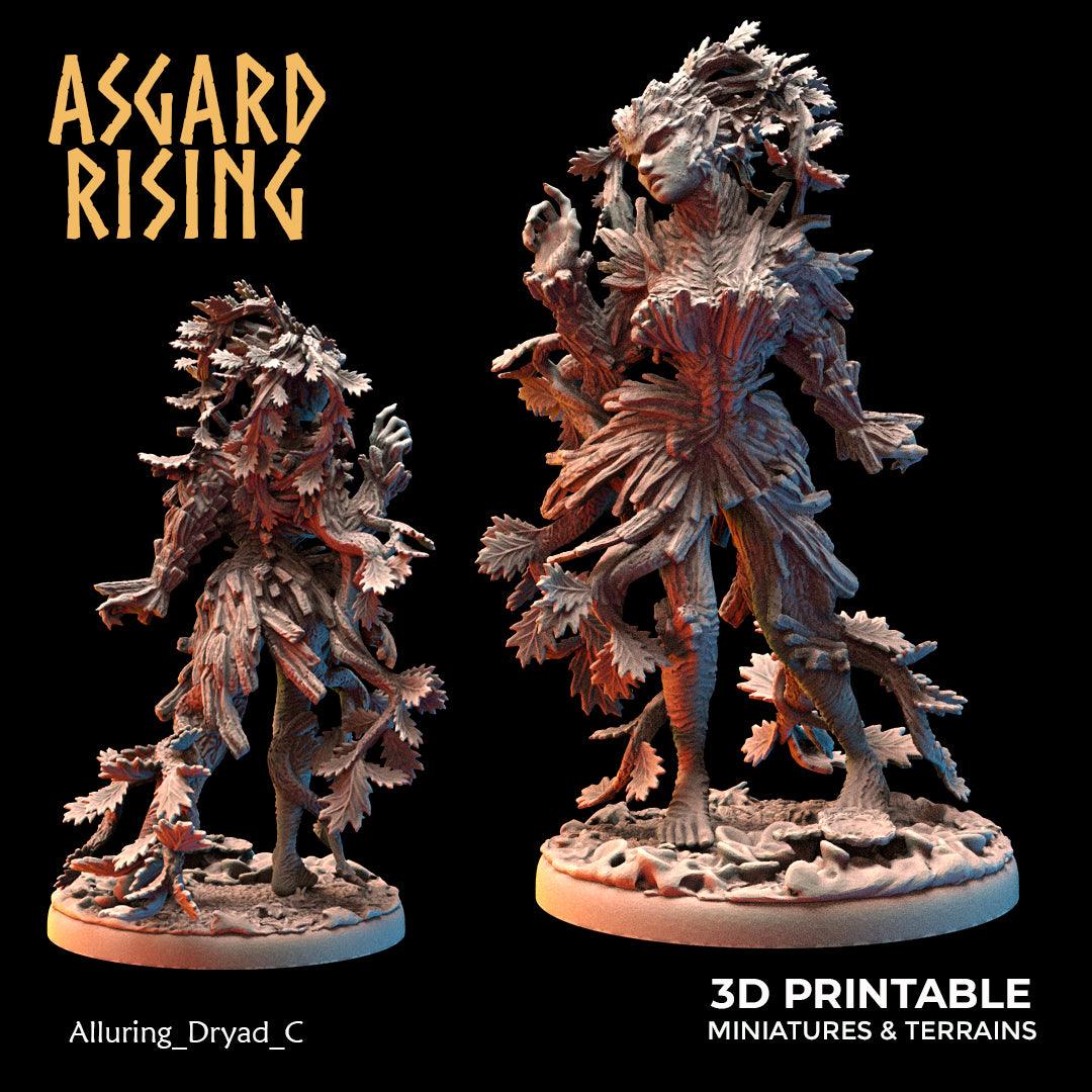 3D Printed Asgard Rising Alluring Dryads 28 32 mm Wargaming DnD - 3D Printing Boss 