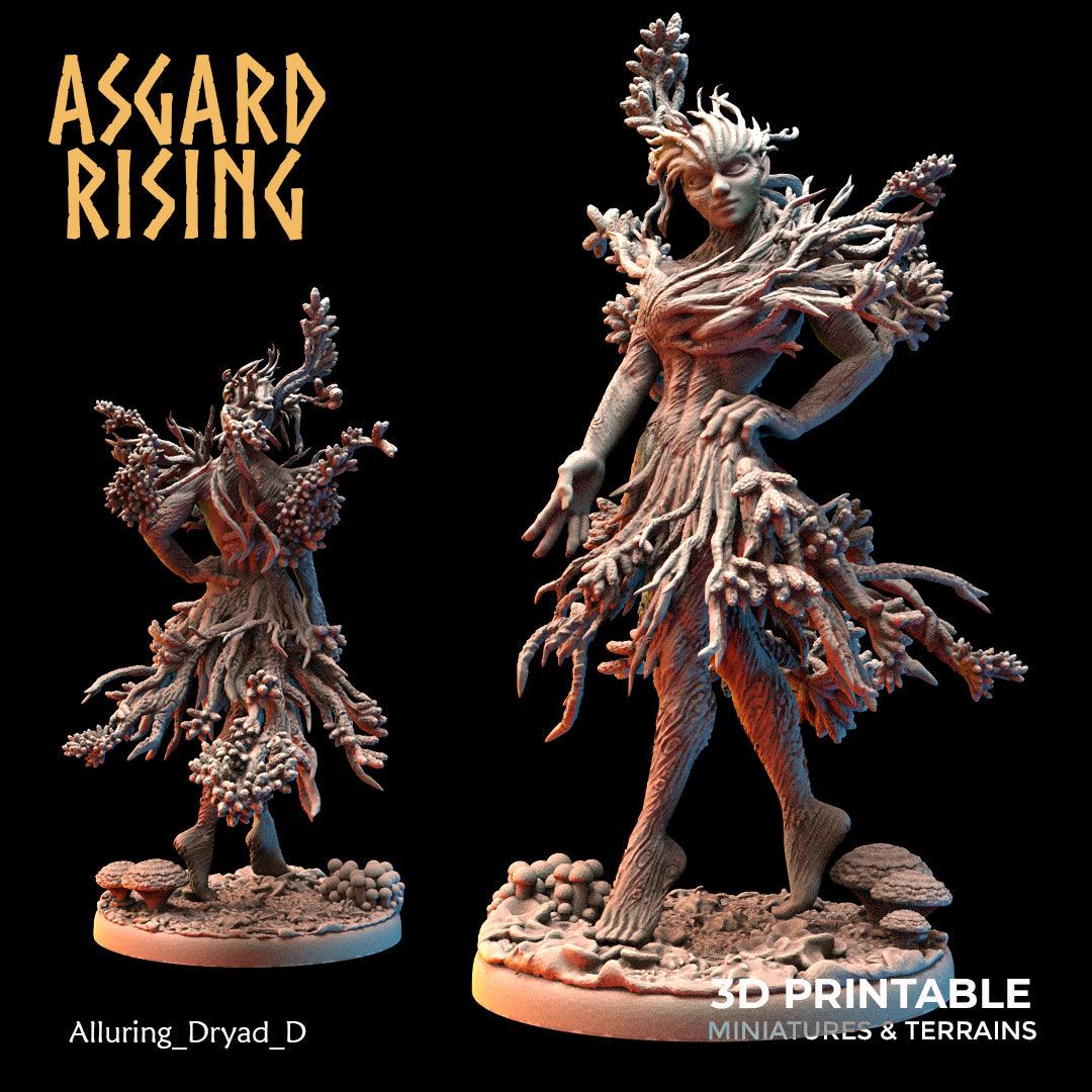 3D Printed Asgard Rising Alluring Dryads 28 32 mm Wargaming DnD - 3D Printing Boss 