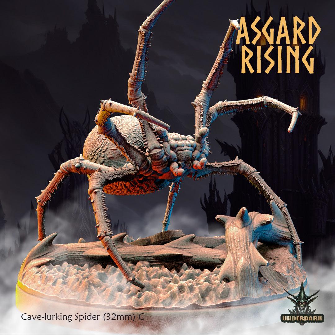 3D Printed Asgard Rising Cave-Lurking Spiders Set 2 28 32 mm Wargaming DnD - 3D Printing Boss 