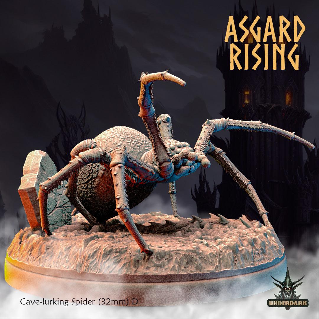 3D Printed Asgard Rising Cave-Lurking Spiders Set 2 28 32 mm Wargaming DnD - 3D Printing Boss 