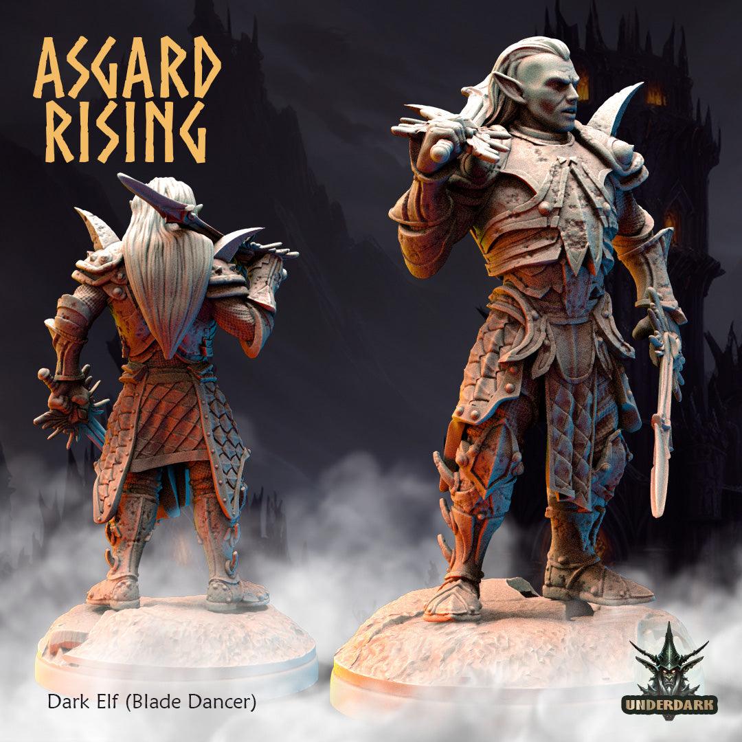 3D Printed Asgard Rising Dark Elves 28 32 mm Wargaming DnD - 3D Printing Boss 