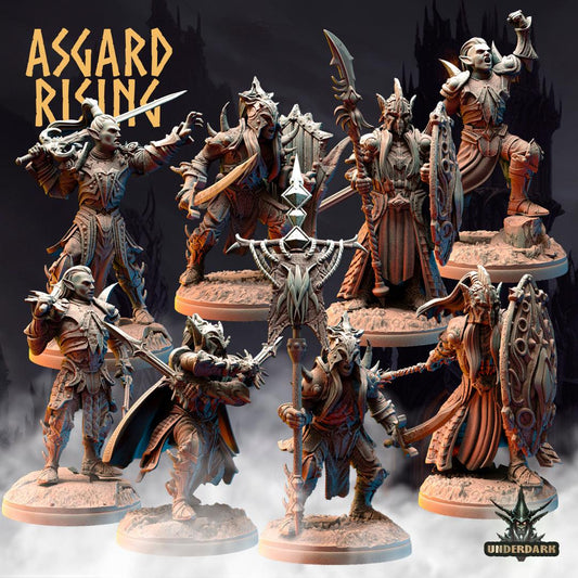 3D Printed Asgard Rising Dark Elves 28 32 mm Wargaming DnD - 3D Printing Boss 