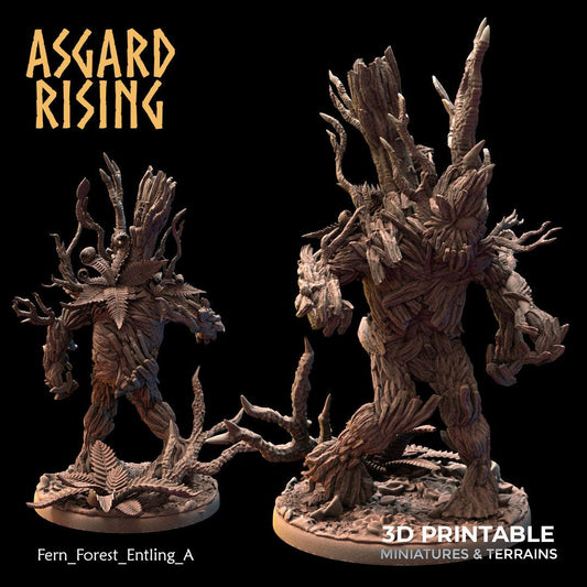 3D Printed Asgard Rising Fern Forest Entlings 28 32 mm Wargaming DnD - 3D Printing Boss 