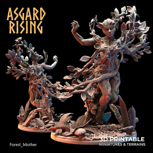 3D Printed Asgard Rising Forest Mother 28 32 mm Wargaming DnD - 3D Printing Boss 