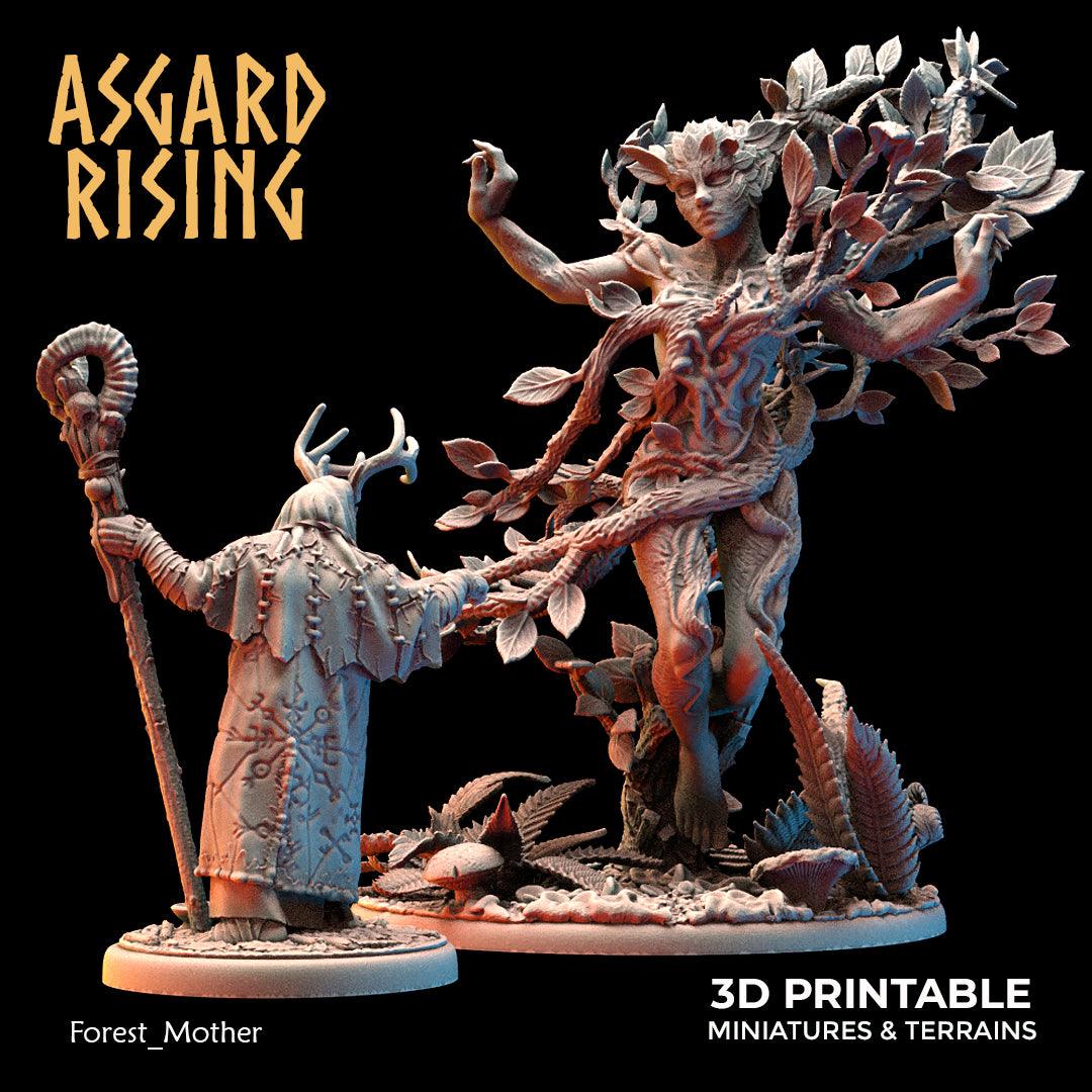 3D Printed Asgard Rising Forest Mother 28 32 mm Wargaming DnD - 3D Printing Boss 