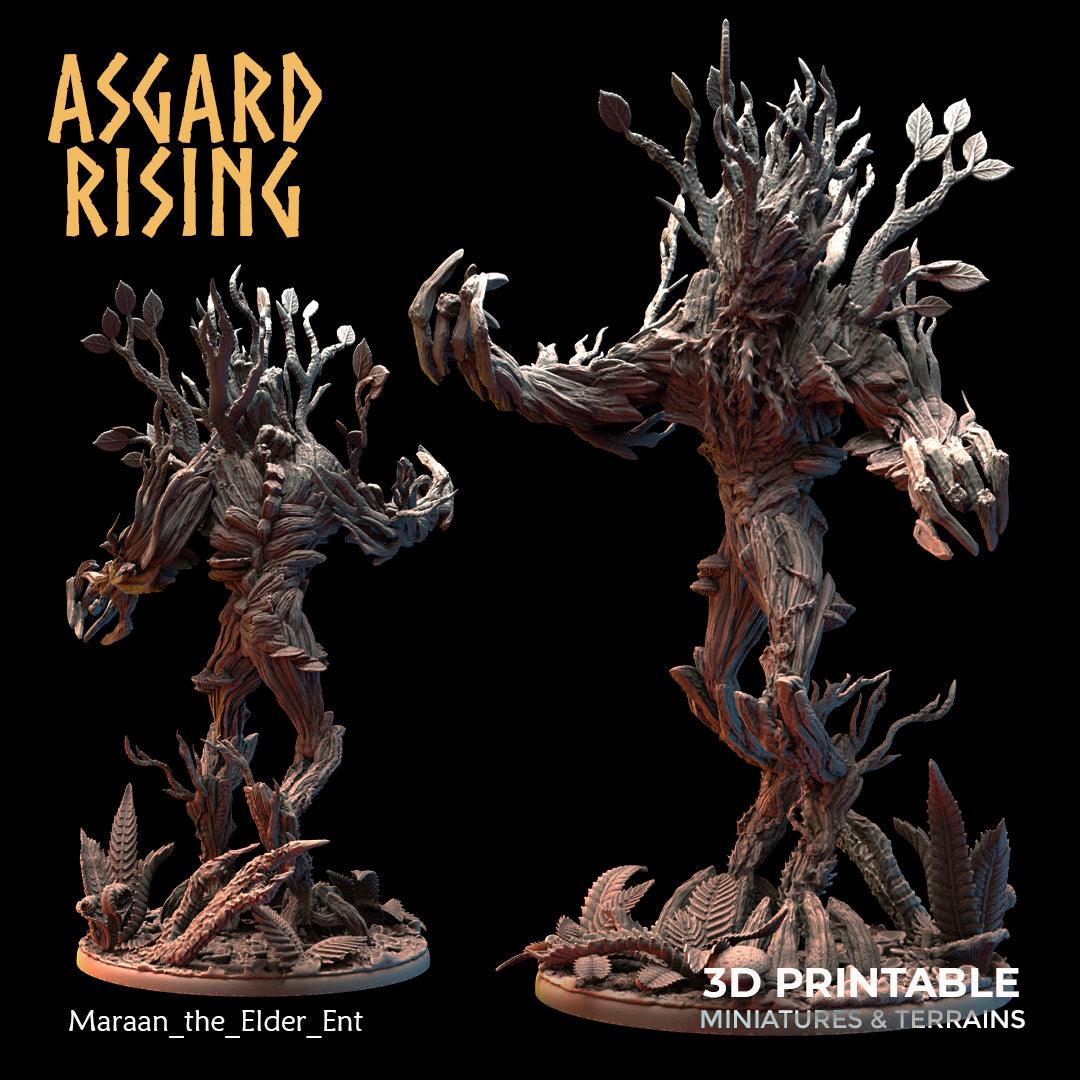 3D Printed Asgard Rising Maraan the Elder Ent 28 32 mm Wargaming DnD - 3D Printing Boss 