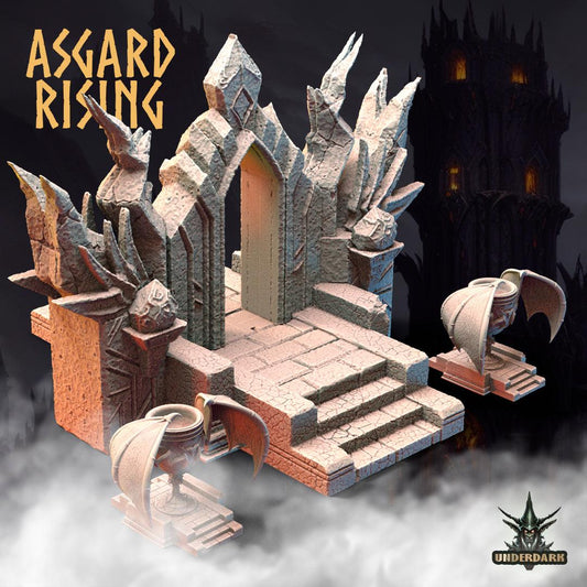 3D Printed Asgard Rising Obsidian Altar 28 32 mm Wargaming DnD - 3D Printing Boss 