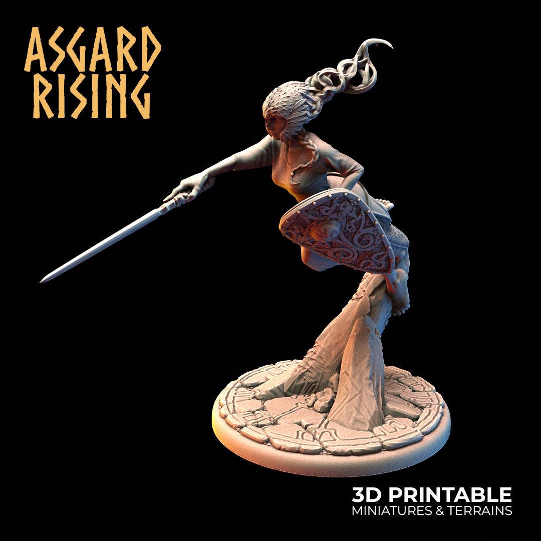 3D Printed Asgard Rising Rangrid the Phantom Lady 28 32 mm Wargaming DnD - 3D Printing Boss 