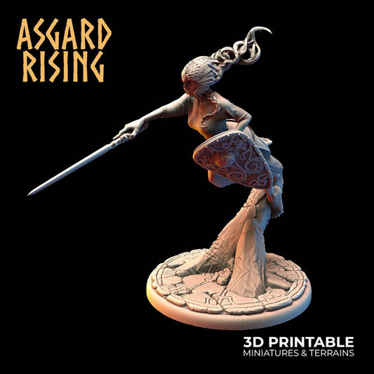 3D Printed Asgard Rising Rangrid the Phantom Lady 28 32 mm Wargaming DnD - 3D Printing Boss 