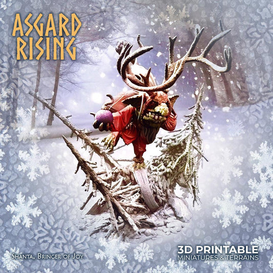 3D Printed Asgard Rising Shanta, Bringer of Joy 28 32 mm Wargaming DnD - 3D Printing Boss 
