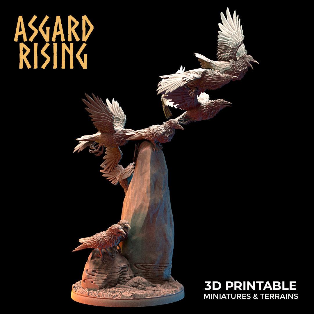 3D Printed Asgard Rising Swarms of the Black Ravens - 28 32mm Wargaming DnD - 3D Printing Boss 