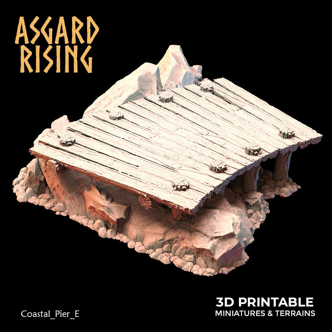 3D Printed Asgard Rising The Coastal Harbor Pier Set 28 32 mm Wargaming DnD - 3D Printing Boss 
