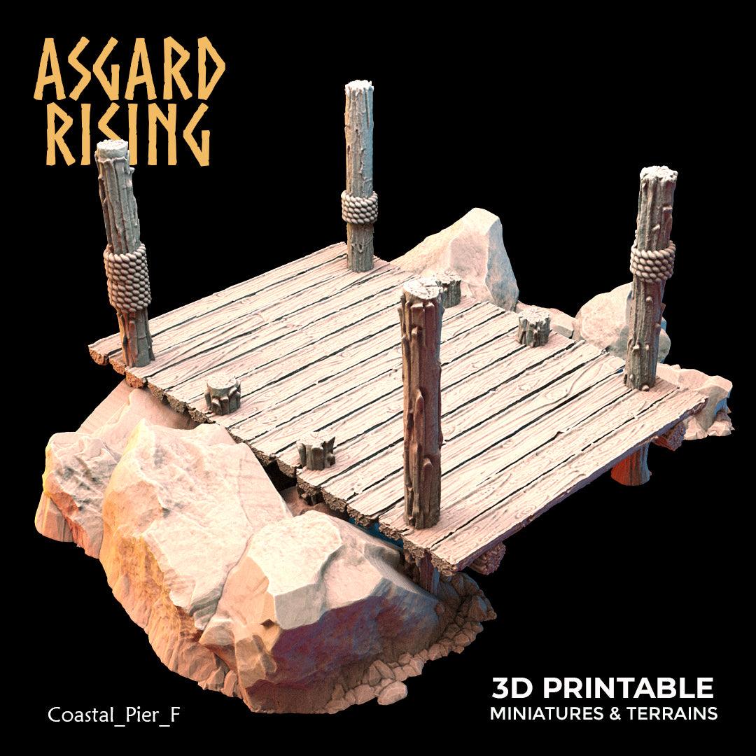 3D Printed Asgard Rising The Coastal Harbor Pier Set 28 32 mm Wargaming DnD - 3D Printing Boss 