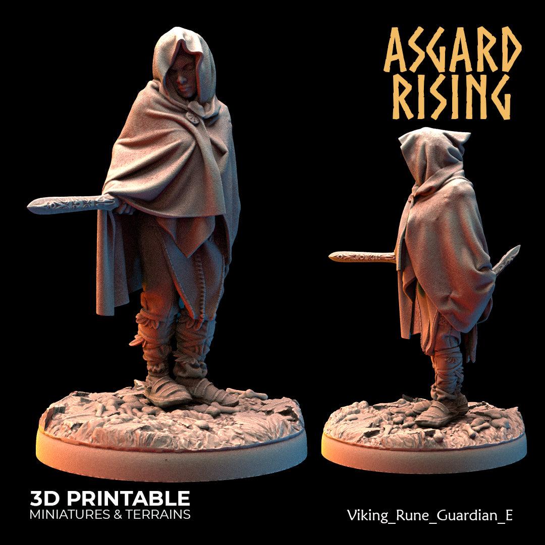 3D Printed Asgard Rising Viking Rune Guardians of the Raven Clan - 28 32mm Wargaming DnD - 3D Printing Boss 