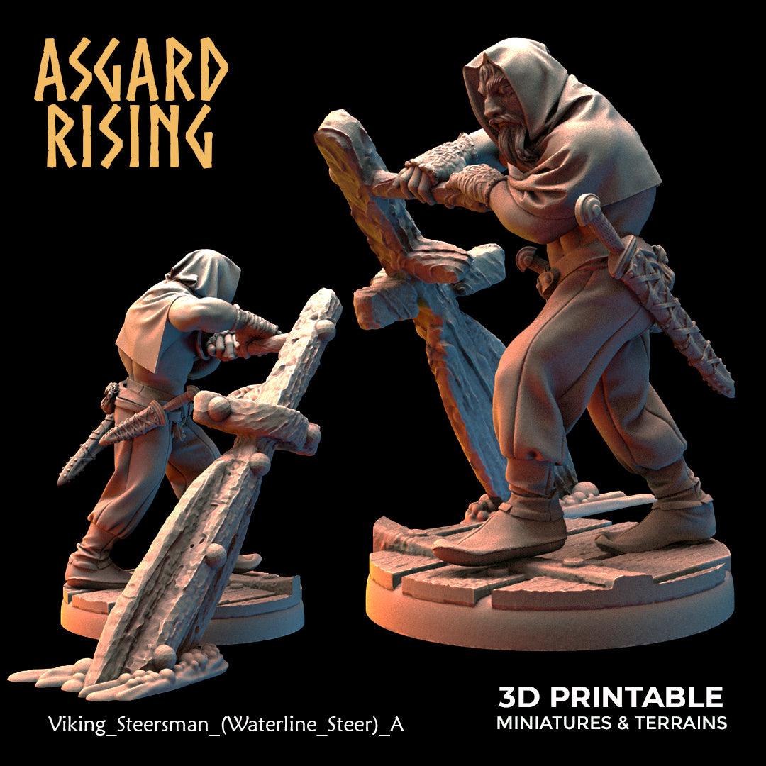 3D Printed Asgard Rising Viking Sailors Rowers 28 32 mm Wargaming DnD - 3D Printing Boss 
