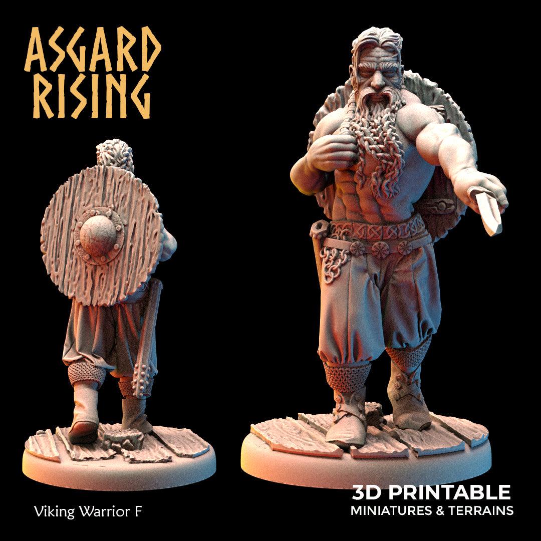 3D Printed Asgard Rising Viking Warriors Set 2 28 32 mm Wargaming DnD - 3D Printing Boss 