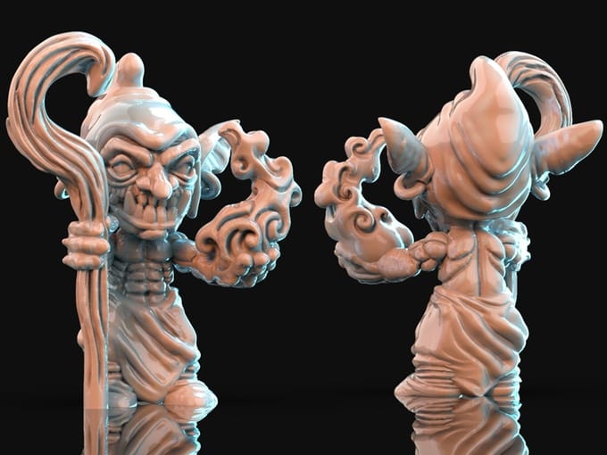 3D Printed Brayan Nafarrate Bestiary Creatures Volume 1 Goblins Set 28mm 32mm D&D - 3D Printing Boss 