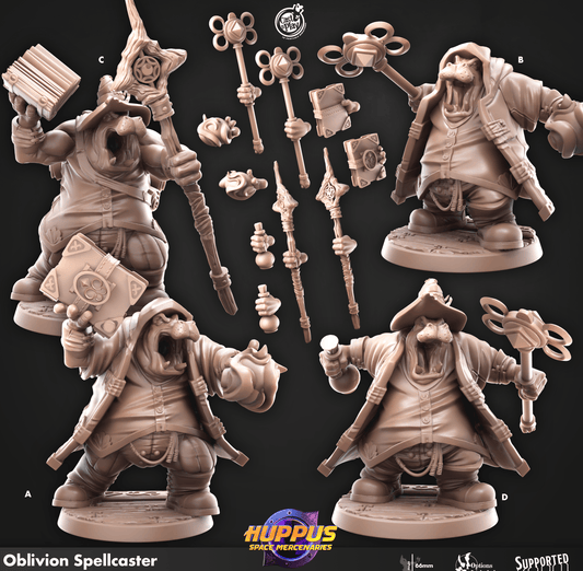 3D Printed Cast n Play 630 Oblivion Spellcasters Huppus, Space Mercenaries Set 28mm 32mm D&D - 3D Printing Boss 