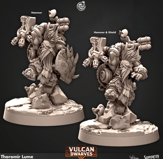 3D Printed Cast n Play 681 Thoromir Lume Vulcan Dwarves Set 28mm 32mm D&D - 3D Printing Boss 