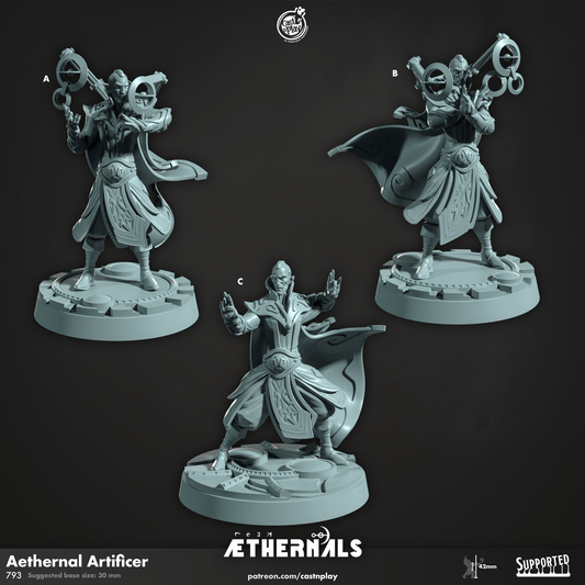 3D Printed Cast n Play Aethernal Artificer Aethernals Collection 28mm 32mm D&D - 3D Printing Boss 