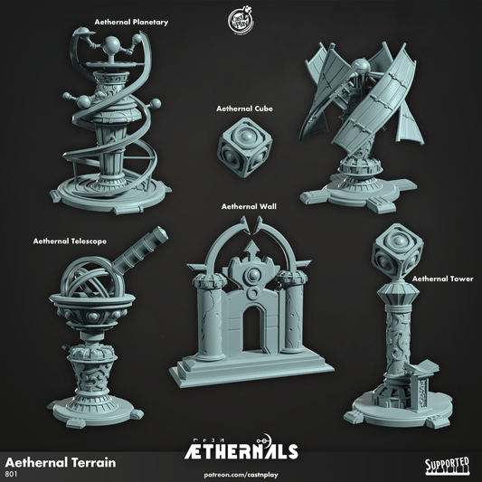 3D Printed Cast n Play Aethernal Terrain Aethernals Collection 28mm 32mm D&D - 3D Printing Boss 