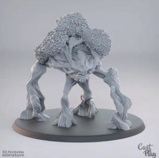 3D Printed Cast n Play Ancient Treant 28mm 32mm D&D - 3D Printing Boss 