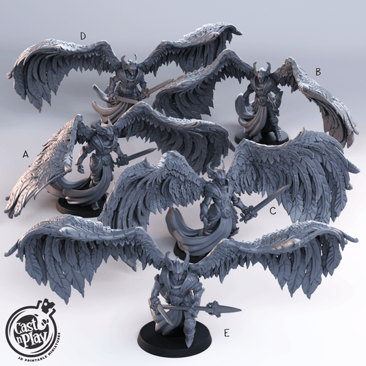 3D Printed Cast n Play Angel Justicar Set 28mm 32mm D&D - 3D Printing Boss 