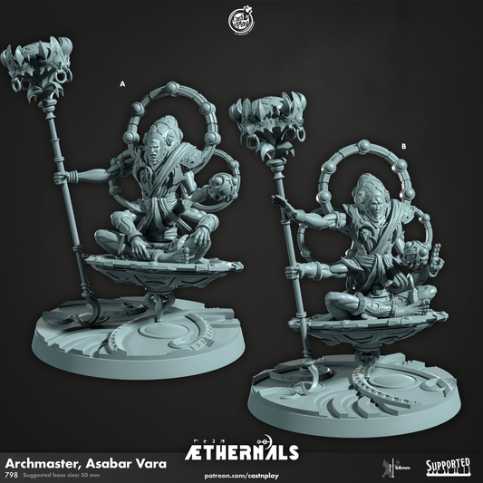 3D Printed Cast n Play Archmaster Asabar Vara Aethernals Collection 28mm 32mm D&D - 3D Printing Boss 