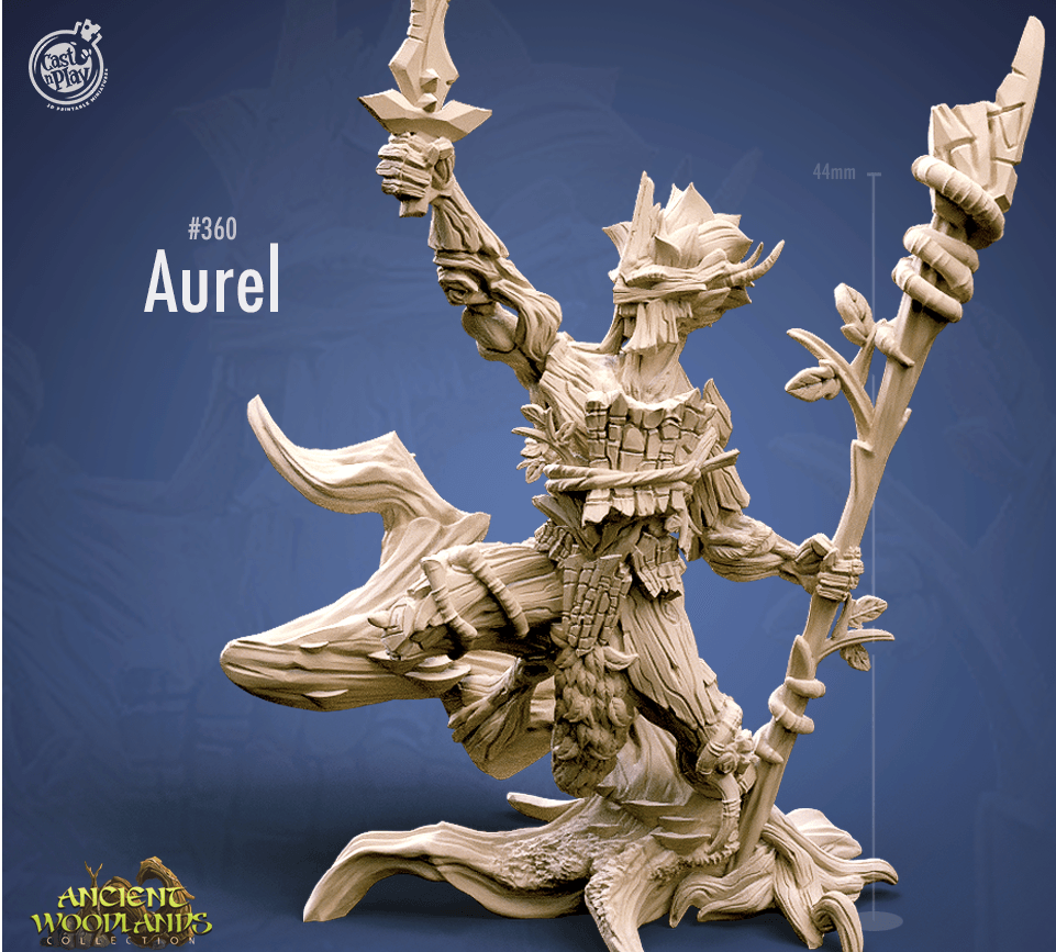 3D Printed Cast n Play Aurel Ancients Woodlands Collections 28mm 32mm D&D - 3D Printing Boss 