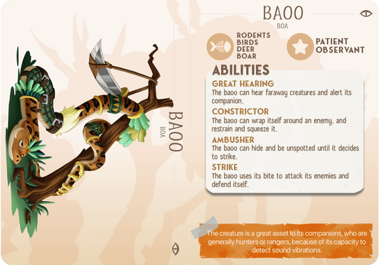 3D Printed Cast n Play Bao - The Boa Companions 28mm 32mm D&D - 3D Printing Boss 
