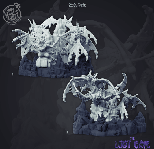 3D Printed Cast n Play Bats 28mm 32mm D&D - 3D Printing Boss 