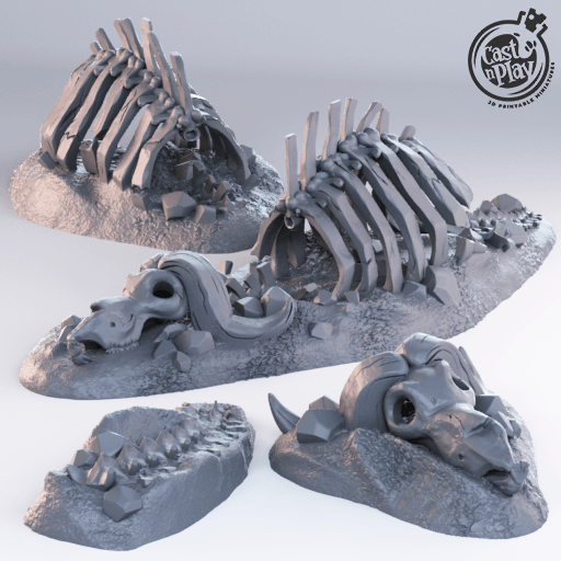 3D Printed Cast n Play - Beast Graveyard 28mm 32mm D&D - 3D Printing Boss 