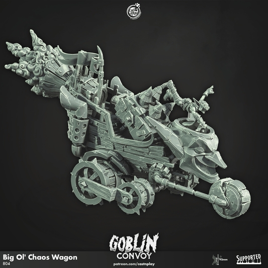 3D Printed Cast n Play Big Ol Chaos Wagon The Goblin Convoy 28mm 32mm D&D - 3D Printing Boss 