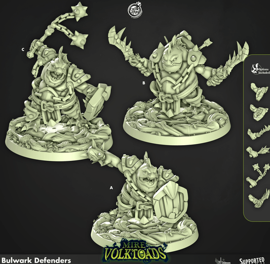 3D Printed Cast n Play Bulwark Defenders Mire Volktoads Set 28mm 32mm D&D - 3D Printing Boss 