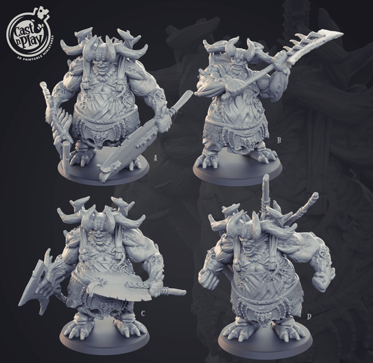 3D Printed Cast n Play Butcher Demons Set 28mm 32mm D&D - 3D Printing Boss 