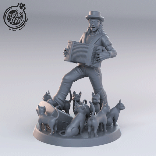 3D Printed Cast n Play Carl Finch 28mm 32mm D&D - 3D Printing Boss 