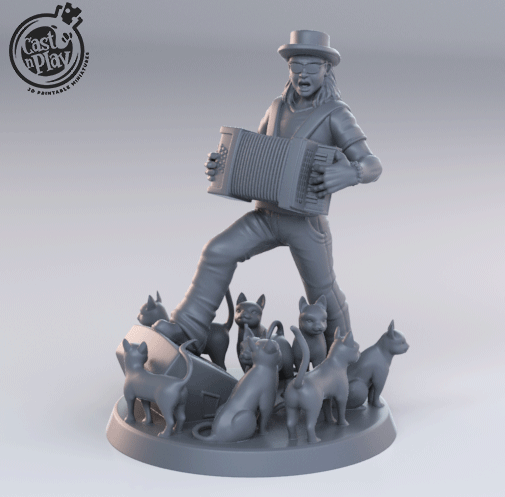 3D Printed Cast n Play Carl Finch 28mm 32mm D&D - 3D Printing Boss 