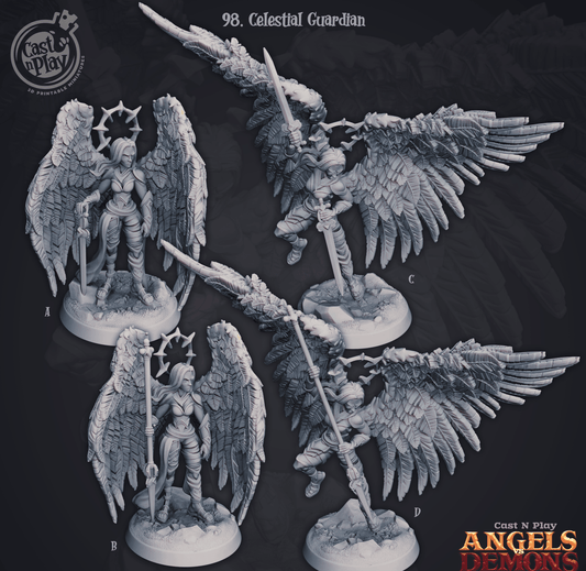 3D Printed Cast n Play Celestial Guardians 28mm 32mm D&D - 3D Printing Boss 