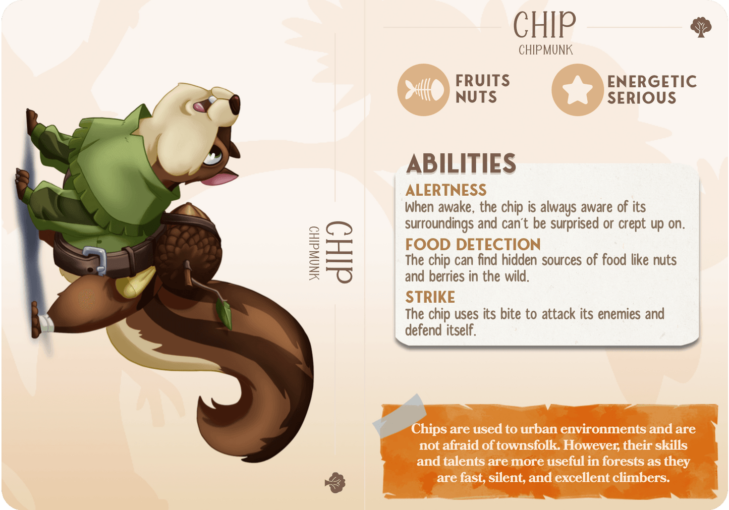 3D Printed Cast n Play Chip - Chipmunk Companions 28mm 32mm D&D - 3D Printing Boss 