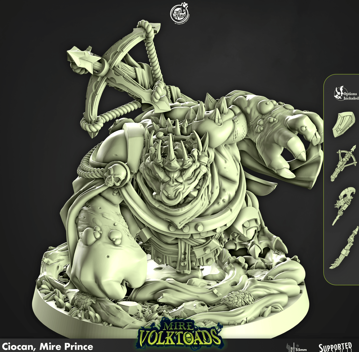 3D Printed Cast n Play Ciocan Mire Prince Mire Volktoads Set 28mm 32mm D&D - 3D Printing Boss 